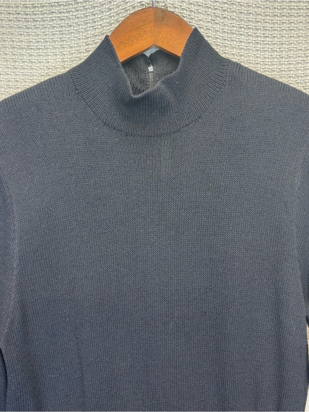 Vtg St John Knit Jumpsuit Black Size 8 Mock Turtleneck Classic Quiet Luxury EUC - Picture 4 of 12